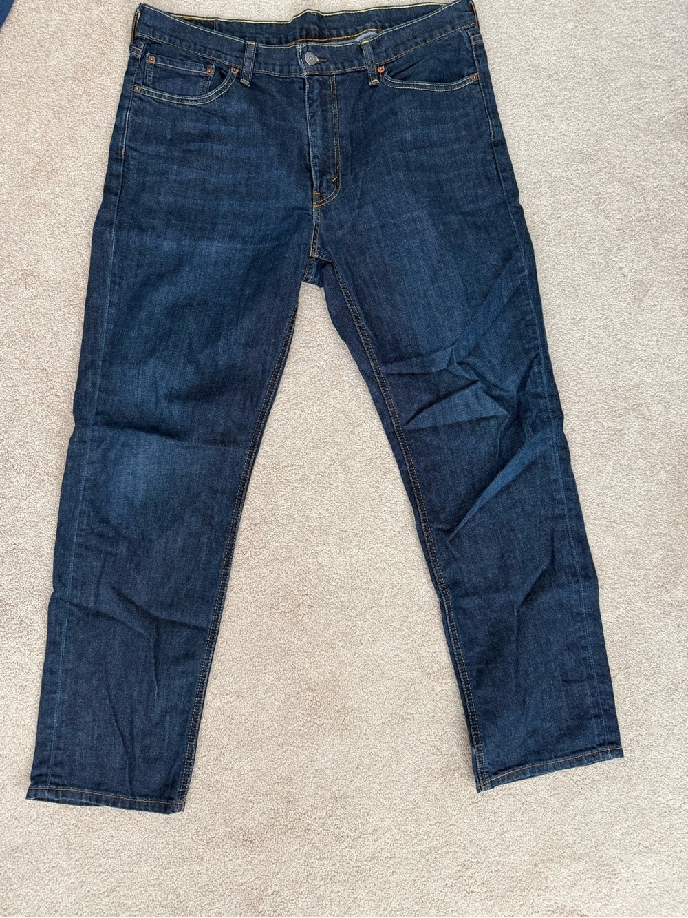 Levi’s 341 Men's Dark Blue Straight-Leg Jeans-size 36/32